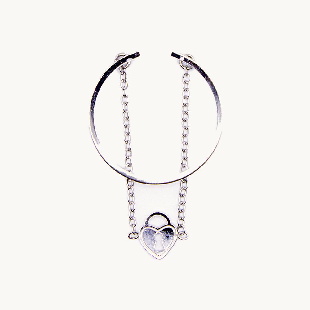 Bague Ambre cadenas argentée – Câlin Jewelry