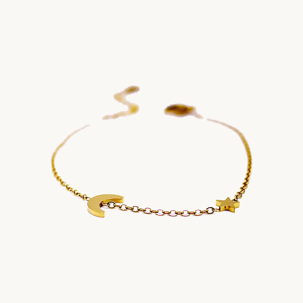 Bracelet Ema lune & étoile – Câlin Jewelry