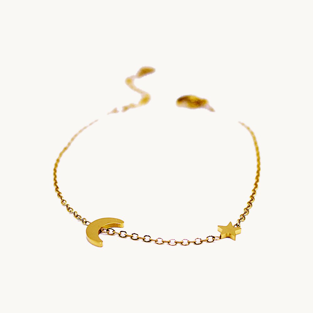 Bracelet Ema lune & étoile – Câlin Jewelry
