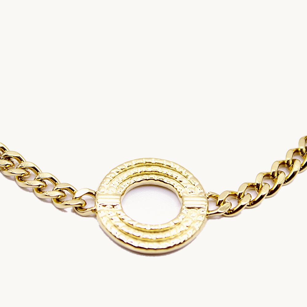 Collier Charline cercle texturé – Câlin Jewelry