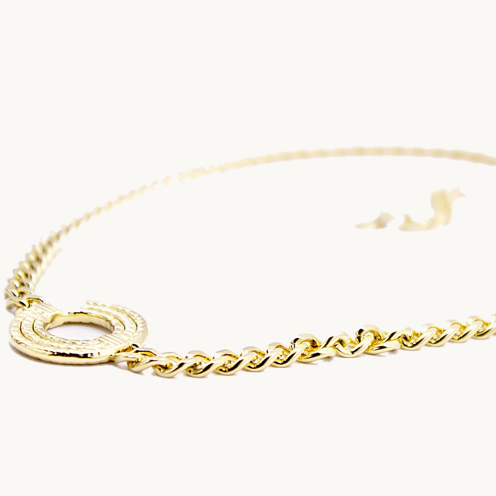 Collier Charline cercle texturé – Câlin Jewelry