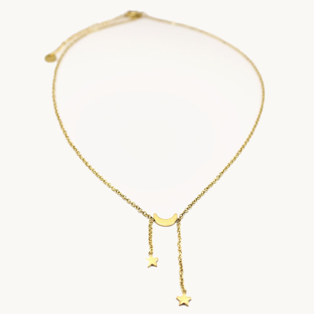 Collier Yara lune & étoiles – Câlin Jewelry