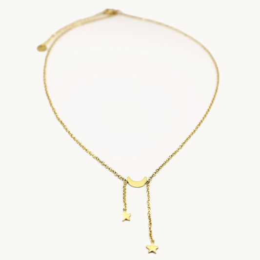 Collier Yara lune & étoiles – Câlin Jewelry
