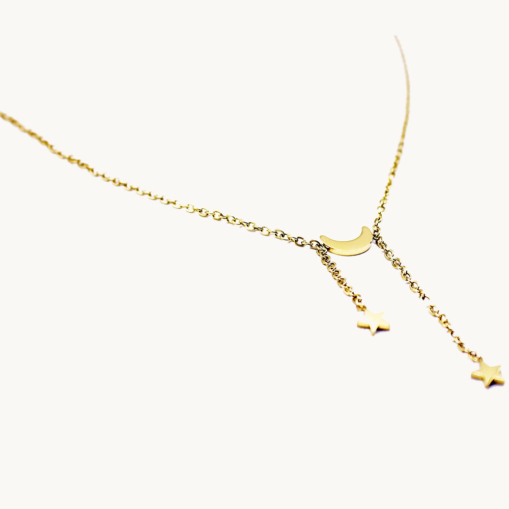 Collier Yara lune & étoiles – Câlin Jewelry