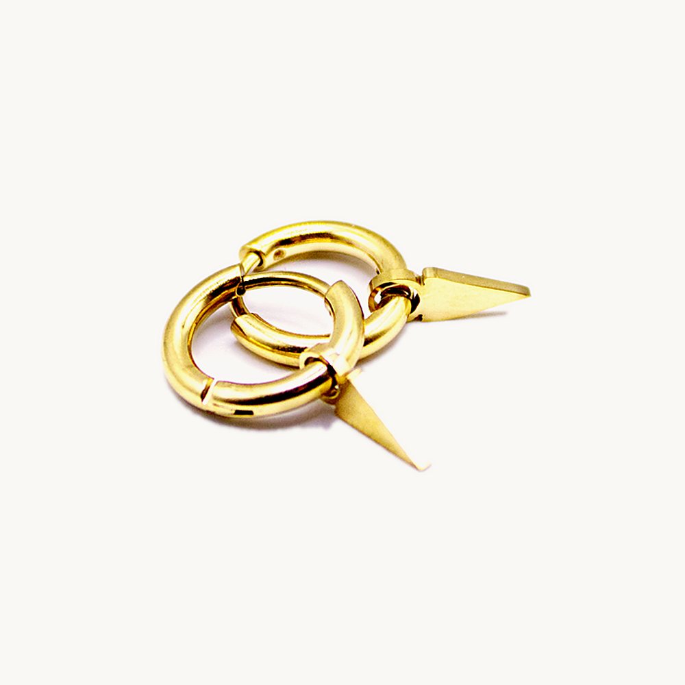 Créoles Angèle triangle – Câlin Jewelry