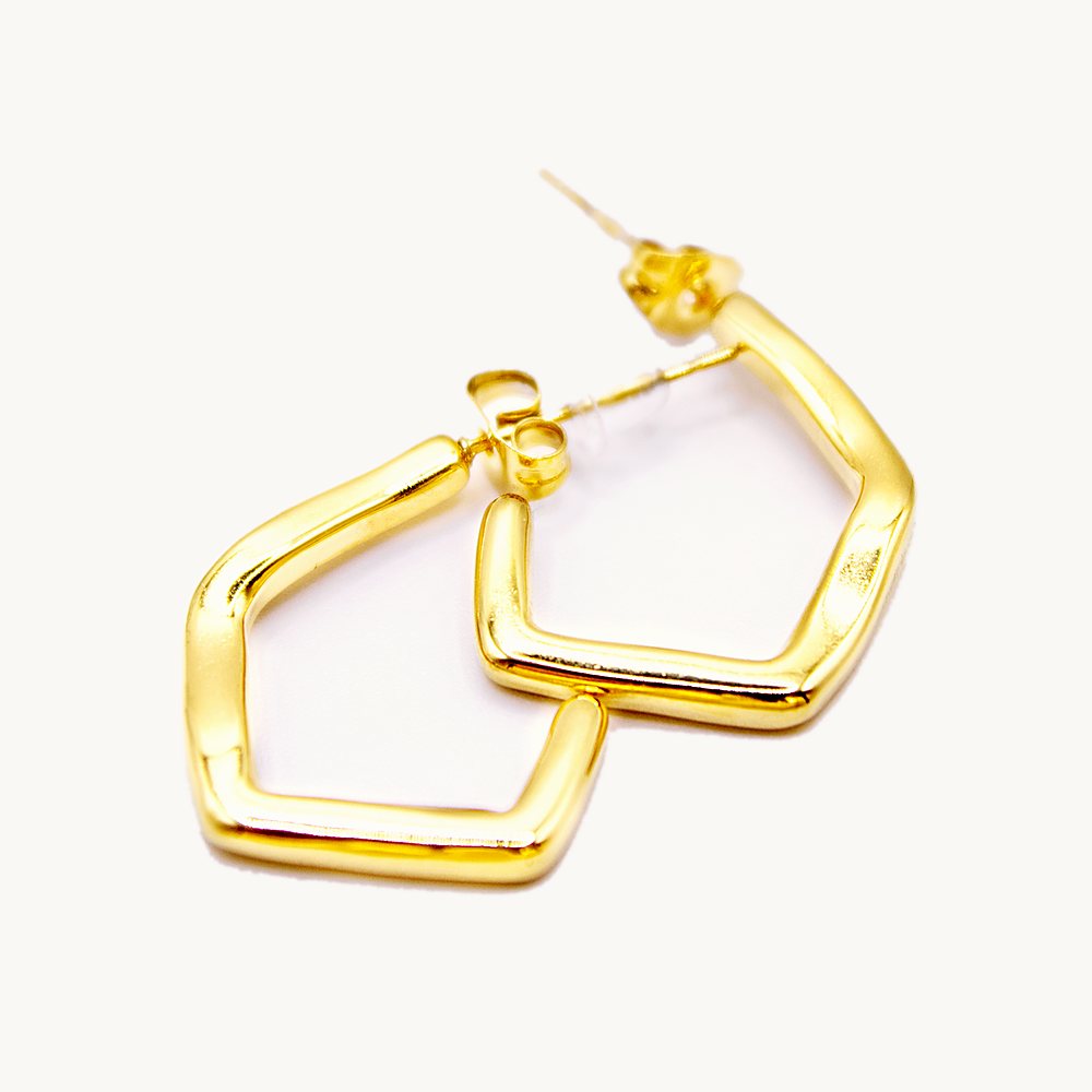 Créoles Maddy géométriques – Câlin Jewelry