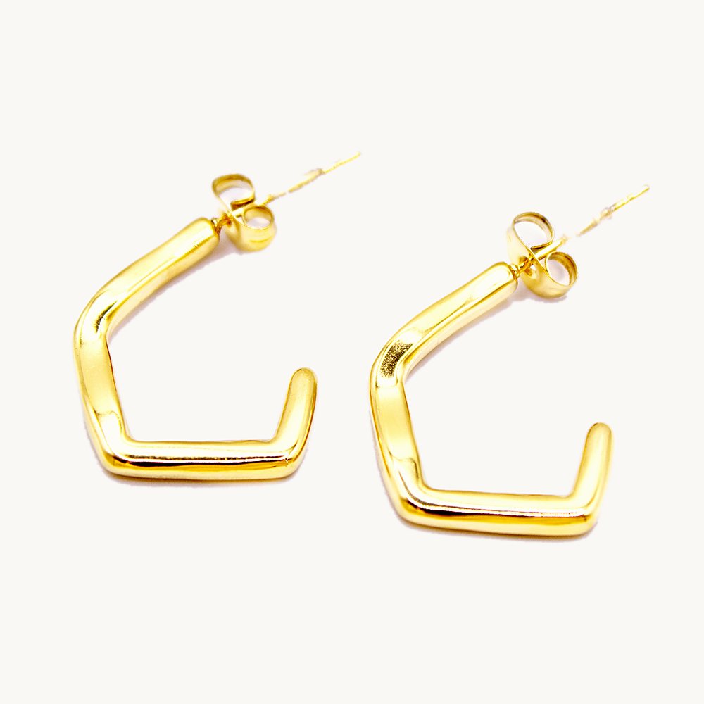 Créoles Maddy géométriques – Câlin Jewelry