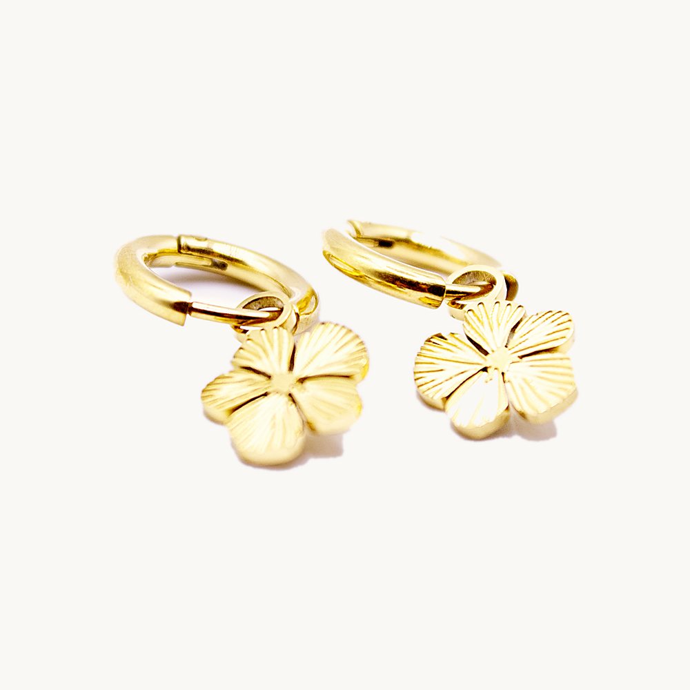 Créoles Myla fleur – Câlin Jewelry