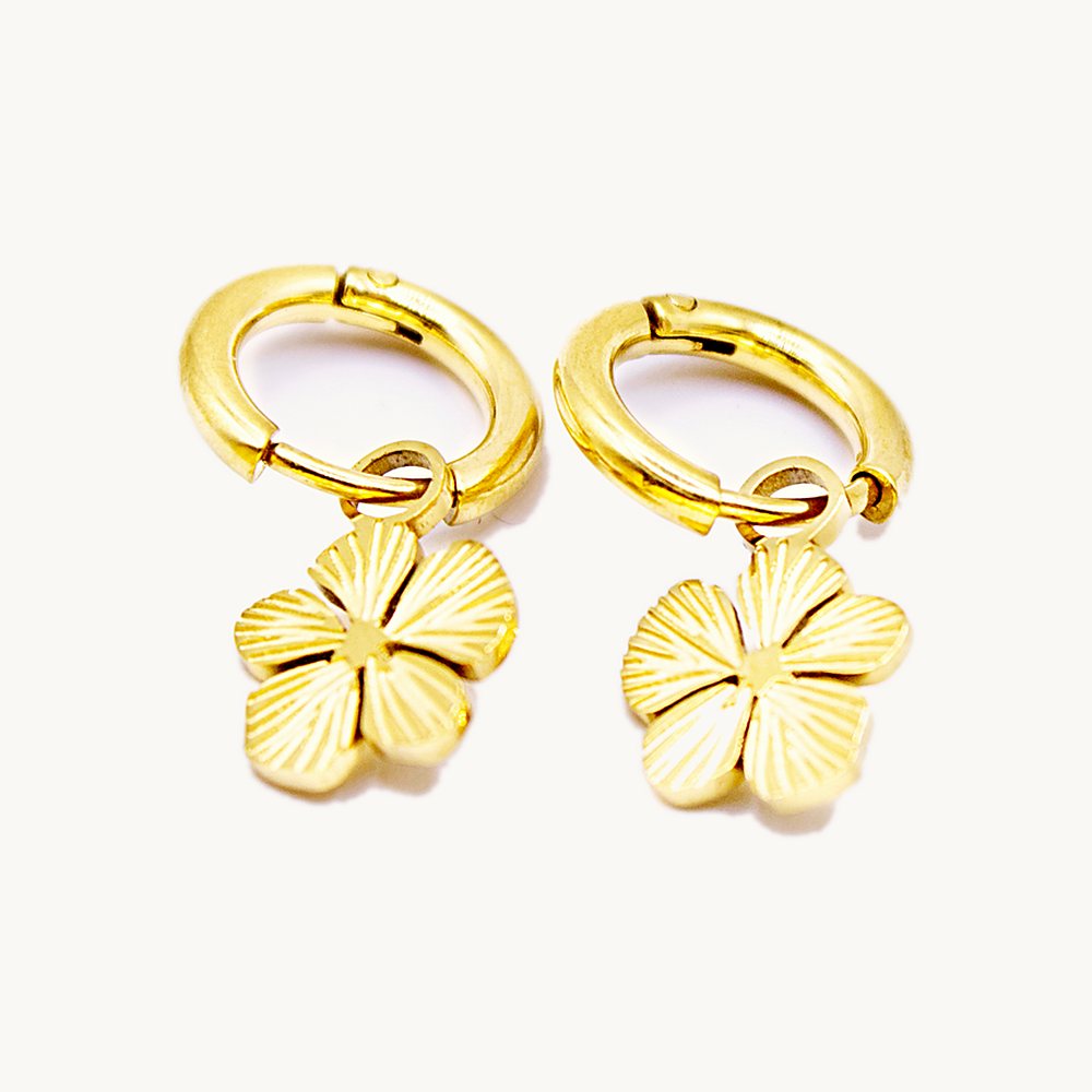 Créoles Myla fleur – Câlin Jewelry