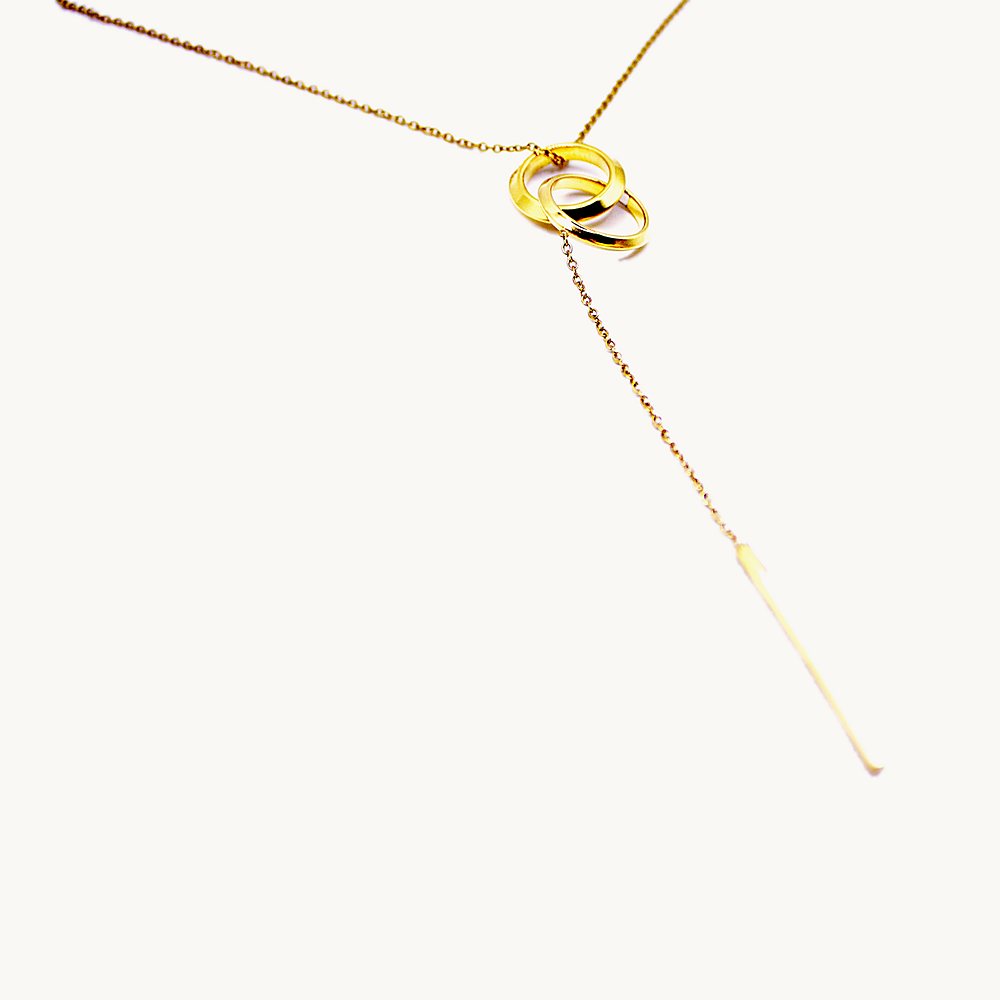 Sautoir Alena double cercle – Câlin Jewelry